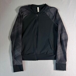 Under Armour Womens Allseason Full Zip Track Jacket Black Medium Semi-Fitted